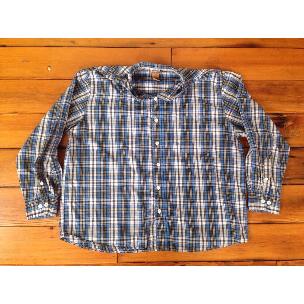 CE Schmidt Workwear Madras Plaid Cotton Blend Button Shirt 2XL XXL 57" Chest